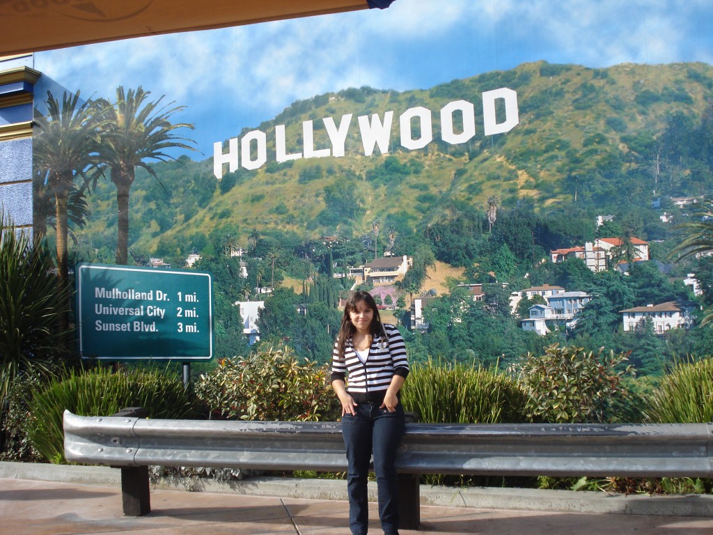 No Parque da Universal em Los Angeles