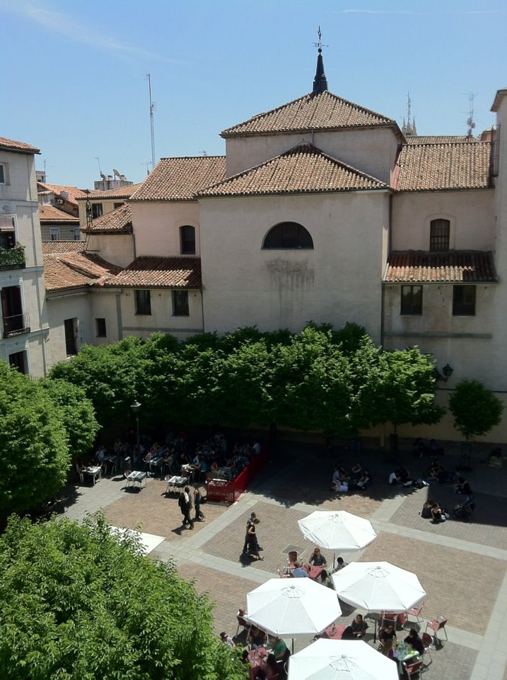 A vista do apto da Alessandra em Malasaña