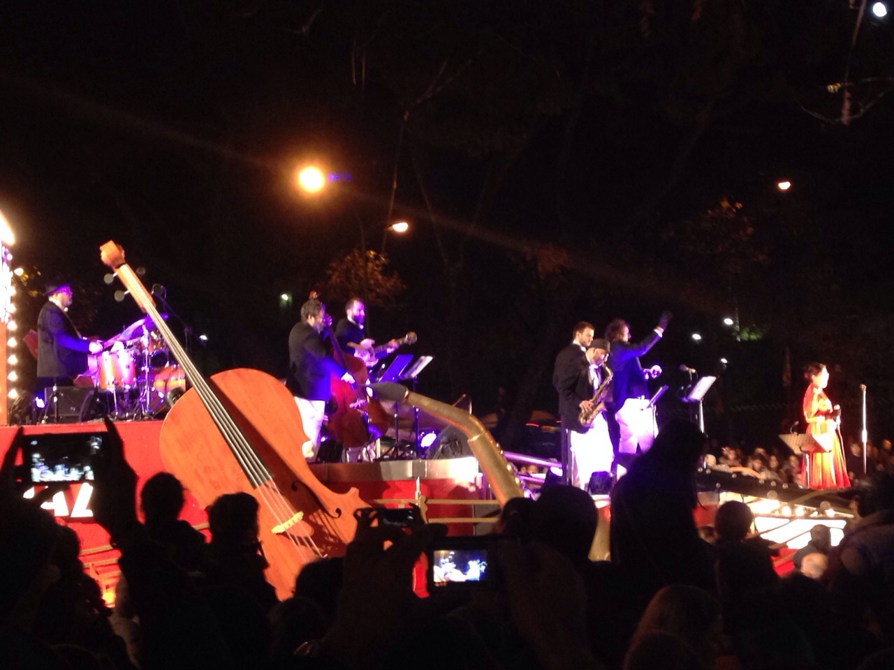 A multidão assistindo ao desfile em 2015. Foto: Marta Menendez