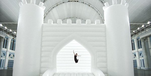 white bouncy
